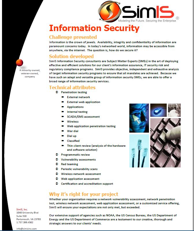 Vulnerability assessment document screenshot